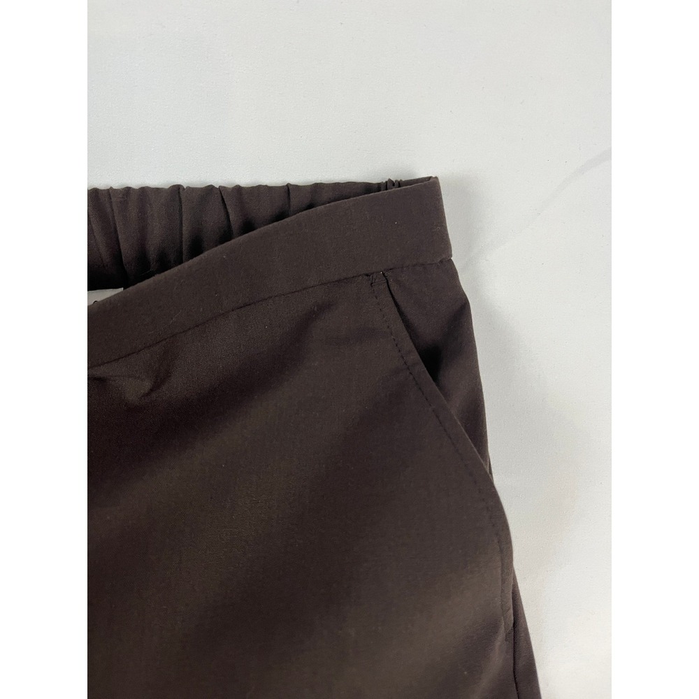 Sag Harbor Stretch Women's Size 8 Brown Wide Leg Elastic‎ Waist Pants